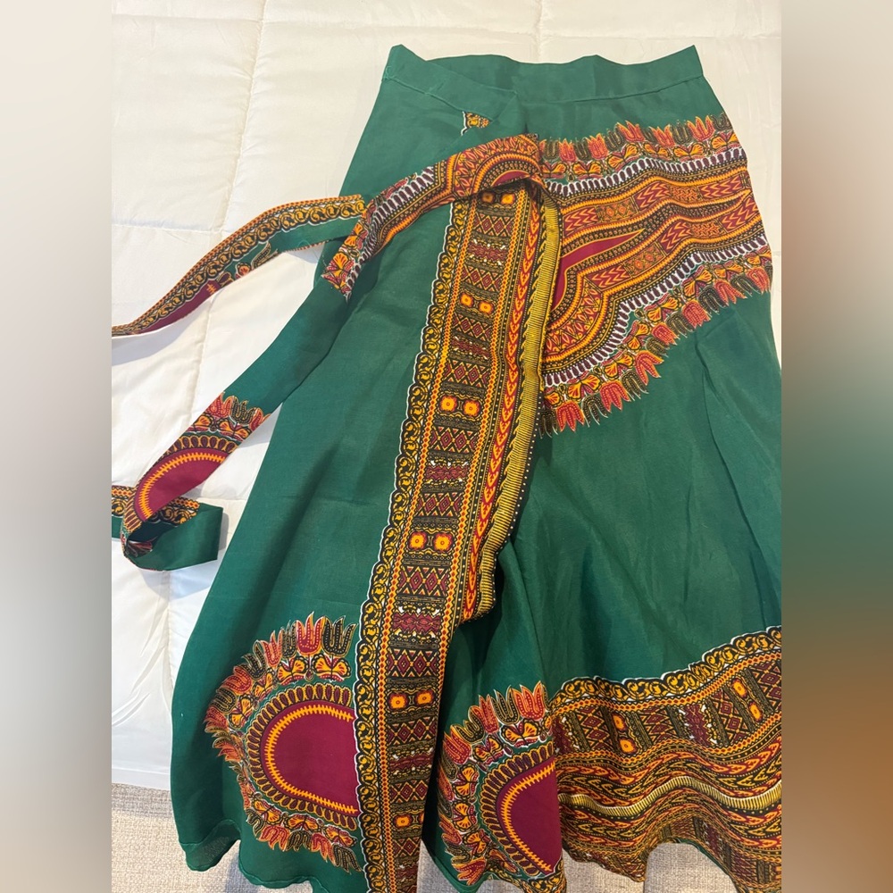 Kenyan Wrap Maxi Skirt